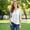 MR1, variant on Women's Tops 3/4 Sleeve Henley Striped Button Down Shirts Three Quarter Length Summer T Shirts Women's Blouses Men's Casual Long Sleeved Tie Dye Printed Shirt Top Multicolor Xl
