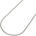 thumbnail image 2 of 14K White Gold 1.5mm Round Box Chain, FREE Microfiber Cloth, Rolo Link Mens Womens Necklace, Giorgio Bergamo, 2 of 6