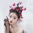 thumbnail image 5 of Handmade wedding headwear Korean bride super fairy ladies garland headband wedding butterfly headband hair accessories hairpin (4,Headbands), 5 of 7
