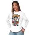 thumbnail image 5 of Betty Boop Biker BBMC Roses Tattoo Women's Long Sleeve T Shirt Brisco Brands X, 5 of 5