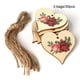 thumbnail image 2 of Corazones de madera para manualidades Adornos colgantes Colgante pulido Amor en forma de corazón Rebanadas Agujero Artesanía para fiesta de boda DIY JM01366,30 piezas Inevent HA011941-04, 2 of 7