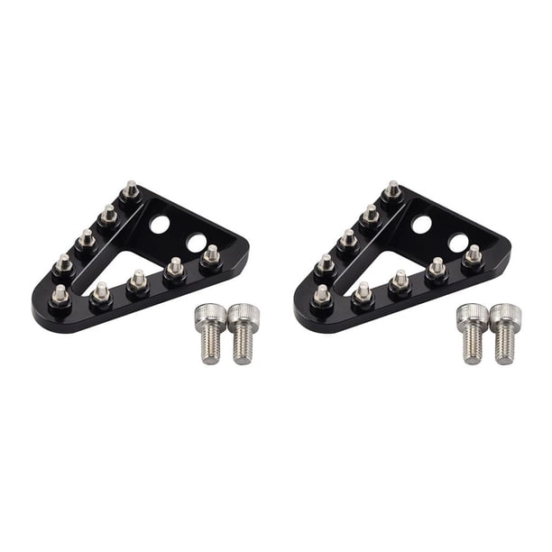 Speravity Pedal de freno trasero Placa de paso Punta Descanso extraíble Reemplazar con pernos Negro Type2 NO2
