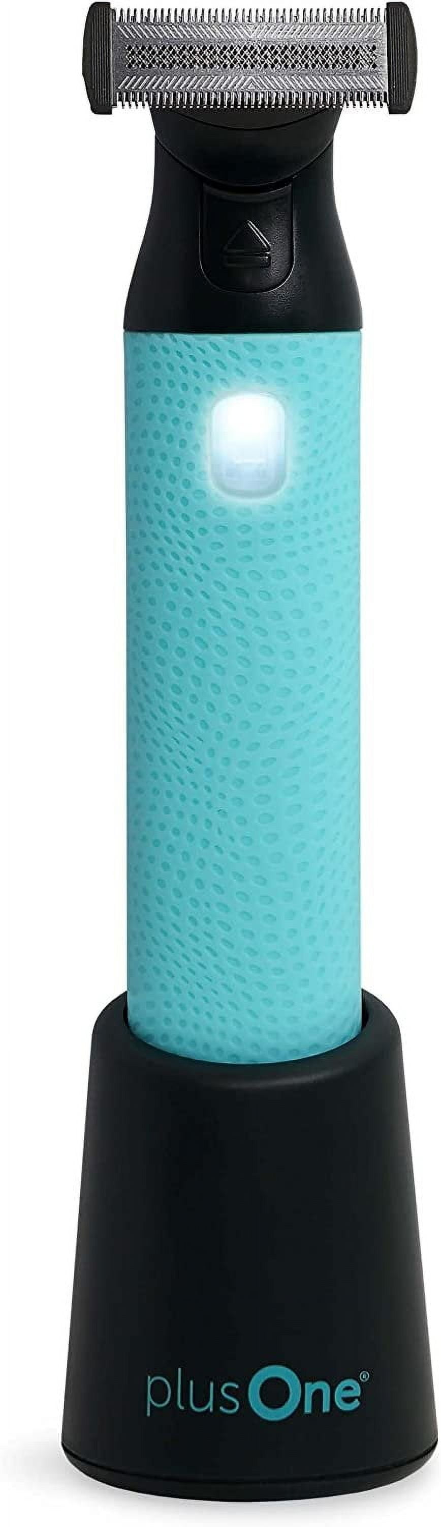 plusOne Intimate Groomer Set Includes Body Hair Trimmer and Mini Travel Personal Massager Bullet