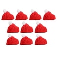 thumbnail image 2 of Conjunto de 10 mini gorros navideños, conjunto de bufanda, Material suave, gorro de muñeco de Santa, botella, gorros de punto navideños para muñecos d sombrero pequeño Yotijar Sombreros de punto, 2 of 9