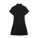 thumbnail image 3 of HH TRAF Vestido mini de manga corta estilo camisa con cuello vuelto para mujer, nuevo y sexy, elegante, de un solo pecho, ajustado, 3 of 4