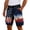 Dark Blue, variant on 4th of July Shorts Men Independence Day America Flag Print Patriotic Straight Leg Cargo Shorts with Pockets