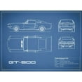 thumbnail image 2 of Rogan, Mark 14x12 White Modern Wood Framed Museum Art Print Titled - Shelby Mustang GT500-Blue, 2 of 4