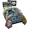 thumbnail image 1 of Star Wars Classic Grid 4 Piece Twin Bed Set - Includes Reversible Comforter & Sheet Set - Bedding Features Luke Skywalker - Super Soft Fade Resistant Microfiber (Official Star Wars Product), 1 of 4