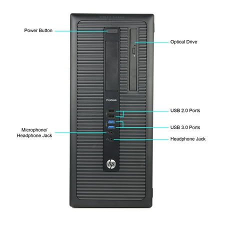 HP - Refurbished ProDesk Desktop - Intel Core i7 - 16GB Memory - 480GB Solid State Drive - Black