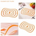 thumbnail image 6 of Flexible Silicone Cutting Board, Large Orange Non-Slip Prep Mat for Kitchen Preparation, 6 of 7