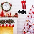 thumbnail image 4 of De Piernas De Elfo De Papá Noel, Decoración De Árbol De Navidad, Colgante De Pies De Piernas De Elfo De Papá Noel Para Puertas, Paredes O Maletero De Coche Eigraketly HA043211-01, 4 of 6