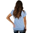 thumbnail image 4 of Womens Tops V Neck Summer Petal Sleeve Casual Tshirts, 4 of 8