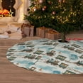 thumbnail image 6 of Lsque Transport Train Print Christmas Tree Skirt, Tree Skirt with Ties or Velcro, Perfect for Holiday Decorations, Halloween, and New Year-30", 6 of 7