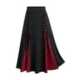 thumbnail image 7 of Ahabrexf Skirts for Women Women Plus Size Bandage Patchwork High Waist Midi Skirt Gothic Pleated Skirt Pleated Skirts for Women, 7 of 7