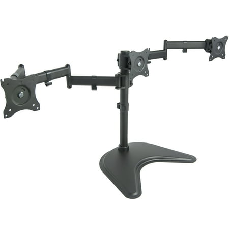 VIVO Triple Monitor Mount Fully Adjustable Desk Free Stand for 3 LCD Screens up to 24