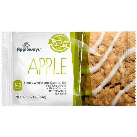Appleways Apple Oatmeal Bar, 70100, 1.2 oz, 216/Case (2953348)