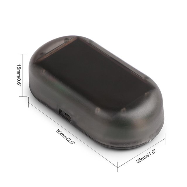 Simulate Solar Car Alarm LED Light Imitation Security System System Lamp Car Alarm Warning Theft Flash Blinking Lamp