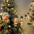 thumbnail image 1 of Cadena de luces LED para decoración navideña, Papá Noel, muñeco de nieve, árbol de Navidad, caja de regalo, luz para disfrazarse, 1 of 2
