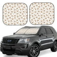 thumbnail image 6 of Kdxio Labrador Retriever Dog Print 2-Piece Sun Shade Front Windshield - Foldable Car Front Window Sunshades for Most Sedans SUV Truck, 6 of 6