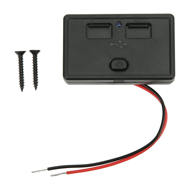 RV USB Power Outlet, Car Dual USB Socket Waterproof With ON/OFF Switch