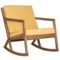 thumbnail image 3 of SAFAVIEH Vernon Outdoor Patio Rocking Chair, Natural/Yellow, 3 of 7