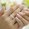 thumbnail image 2 of IGI Certified Round Shape Lab Grown Diamond Anniversary Band Ring For Women | 5 Stone 7 CT TW In 14K Rose Gold | FG-VS1-VS2 Quality Noella Friendly Diamonds Band Ring, 2 of 5