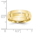 thumbnail image 7 of 10K Yellow Gold 6mm Knife Edge Comfort Fit Band Ring Size 12.5, 7 of 7