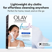 Olay Daily Facials Deeply Purifying Cleansing Cloths, Gentle Makeup Remover, Fragrance-Free, 66 Count