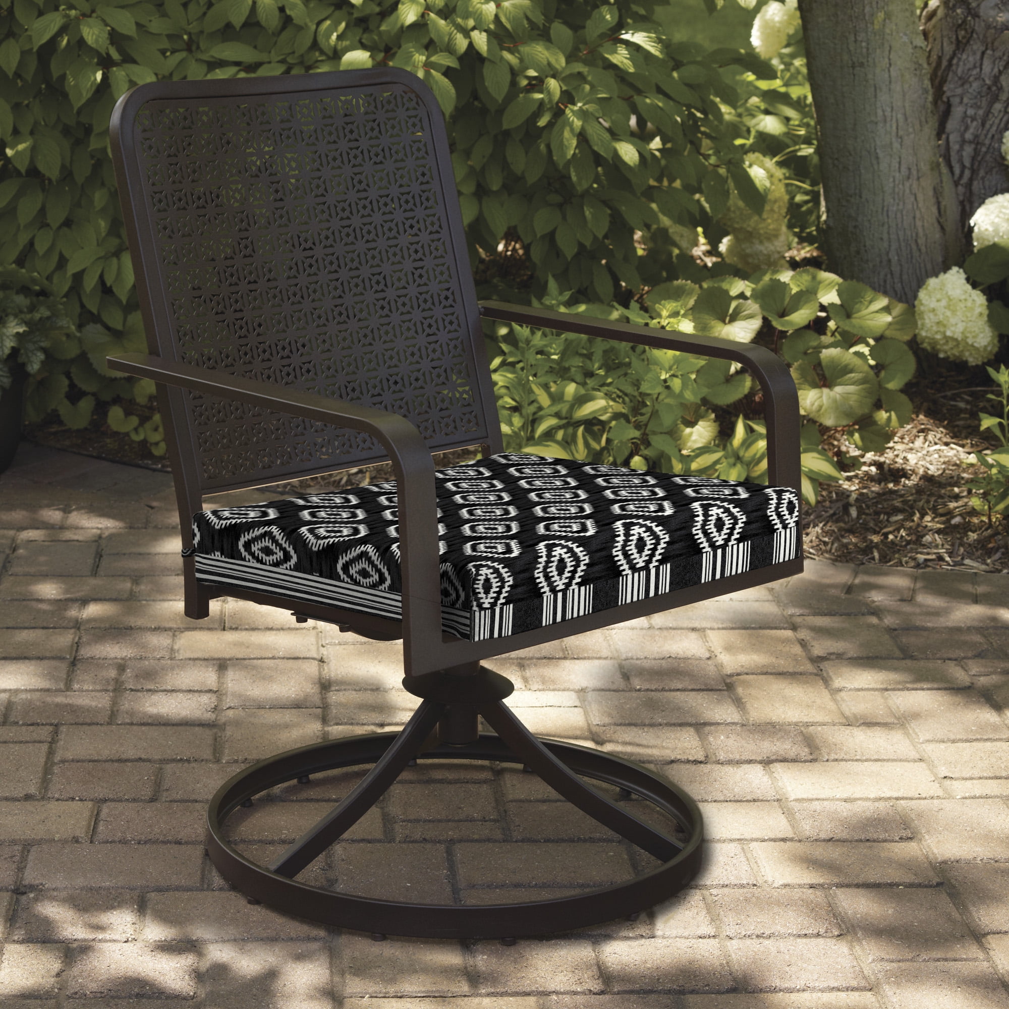 Garden Outdoor Dining Seat Cushion Durable Polyester Fabric Diamond Garden Outdoor Dining Seat Cushion Durable Polyester Fabric Diamond Wandering