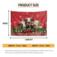 thumbnail image 6 of SEANATIVE Christmas Wall Tapestry for Bedroom Cow Snowflake Wall Tapestry for Living Room Hanging Tapestry for Cafe Vintage Wall Tapestry Small Tapestry for Office Decor, 6 of 6