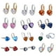 thumbnail image 3 of Qarigey Pendientes de aro elegantes para mujer, adornos de diamantes de imitación brillantes, pendientes de lujo Ropa, zapatos y accesorios Miscelánea estilo 3, 3 of 6