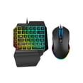 thumbnail image 1 of 2Pcs/Set T1 Ergonomic Design One Hand USB Interface Wired Computer Keyboard Mouse Computer Accessory, 1 of 5