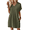 Green, variant on Summer Dresses for women V Neck Womens Dresses Short Sleeve Casual Midi Dress with Pockets