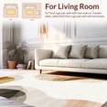 thumbnail image 2 of ODIKA 4'x6' Machine Washable Non-Slip Area Rug, Artisan Brushstroke with Gradient Hues High Traffic Rug, Beige, 281035, 2 of 7
