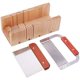 thumbnail image 1 of Elite - Kit de cortador de jabón ajustable de 3 piezas, caja cortadora de jabón de madera multifuncional con cortador recto de acero inoxidable y cortador ondulado para velas de jabón, 1 of 5