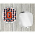thumbnail image 4 of Letter Q Football Orange Blue and white Compact Mirror CJ1066-QSCM, 4 of 4