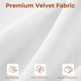 thumbnail image 3 of TLSUNNY Modern Accent Barrel Chair, Velvet Upholstered Armchair with 3 Legs, Comfy Leisure Reading Chair for Dining/Living Room/Bedroom, White, 3 of 9