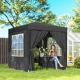 thumbnail image 2 of Outsunny 6.6'x6.6' Pop Up Canopy Tent for Outdoor, Garden, Patio, Black, 2 of 10