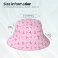 thumbnail image 3 of Sikiie Breast Cancer Awareness 1 Reflective Double-Sided Bucket Hat, Sun Hat, for Gardening, Beaching, Camping, Hiking, Fishing, 3 of 6