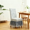 thumbnail image 4 of Uxgjfwu Full Coverage Jacquard Hotel Style Chair Cover, Thickened Elastic One-Piece Dining Chair Cover, Skirt Design Seat Protector for Home Decoration and Furniture, 4 of 6
