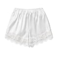 thumbnail image 6 of Sokhug Women's Sleep Shorts Satin Elastic Waist Lace Trim Lounge Shorts with Pockets Silky Nightwear Shorts, 6 of 6