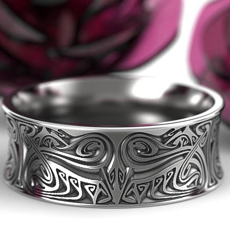 AkoaDa AkoaDa Nordic Viking Antique Silver Engraved