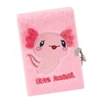 thumbnail image 2 of Lockable Plush Diary Notebook with Key Portable Lined Journal 5.71x8.46Inch, 2 of 11