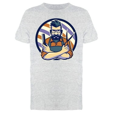 Barber T-Shirt Men -Image by Shutterstock, Male Large