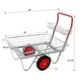 thumbnail image 2 of Heavy Duty Garden Cart with Wheels, 330 lbs Steel Utility Wagon for Yard, Lawn, Patio Gardening and Plant Transport, 2 of 9