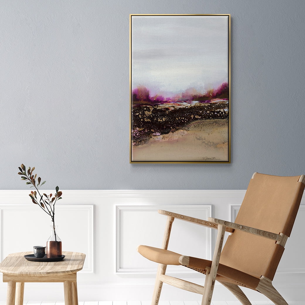 Reflections of My Mind Framed Premium Gallery Wrapped Canvas - Ready to Hang - 25 x 37 - Gold Floating Frame