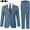 Blue Grey, variant on Lycody Boys Formal Suits Slim Fit 5 Piece Kids Suit Jacket Pants Set with Dress Shirt and Tie for Wedding Prom