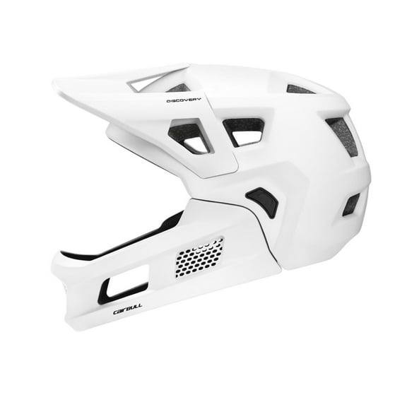 Casco de bicicleta de cara completa, ventilación transpirable con almohadilla de barbilla desmontable, cómodo para adultos casco de bicicleta, casco