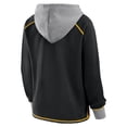 thumbnail image 3 of Women's Black Pittsburgh Steelers Boom Fleece Pullover V-Neck Hoodie, 3 of 3
