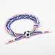 thumbnail image 2 of Pulsera de Fútbol Fútbol Joyería Ajustable Unisex Fútbol Paracord Pulseras Fútbol Regalo, 2 of 4